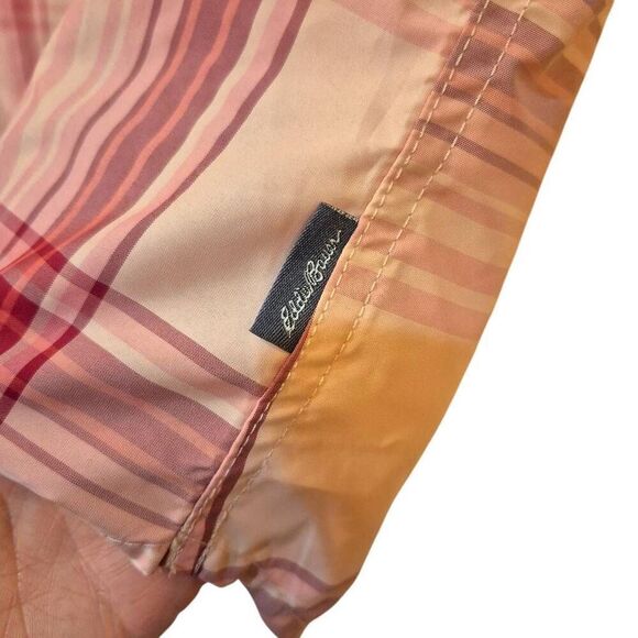 Eddie Bauer Women's Pink Poly/Nylon Plaid Short Sleeve Button Down Adventure Shi - Picture 6 of 13